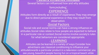 Attitude Formation and it's different types | PDF