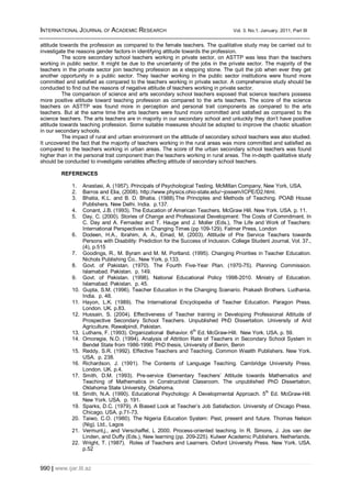 Attitude of secondary school teachers towards | PDF