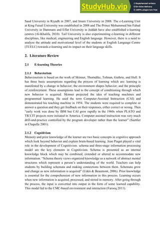 Attitude Of Students Towards E-Learning A Study Of English Language ...