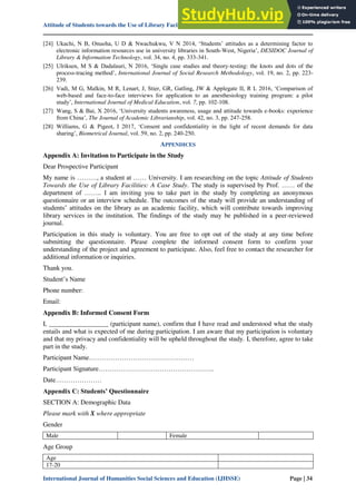 Attitude Of Students Towards The Use Of Library Facilities A Case Study ...