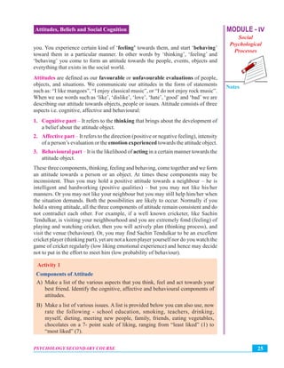 Attitudes, beliefs and social cognition | PDF