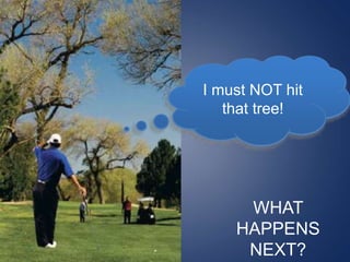 I must NOT hit
that tree!
WHAT
HAPPENS
NEXT?
 