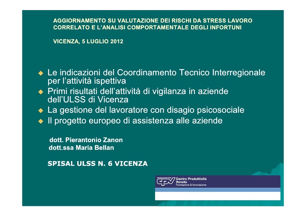 Attività di vigilanza spisal