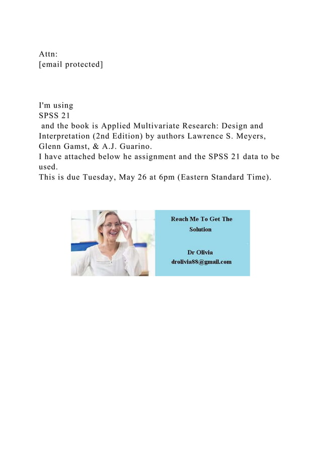 Attn [email protected]Im using SPSS 21 and the book .docx
