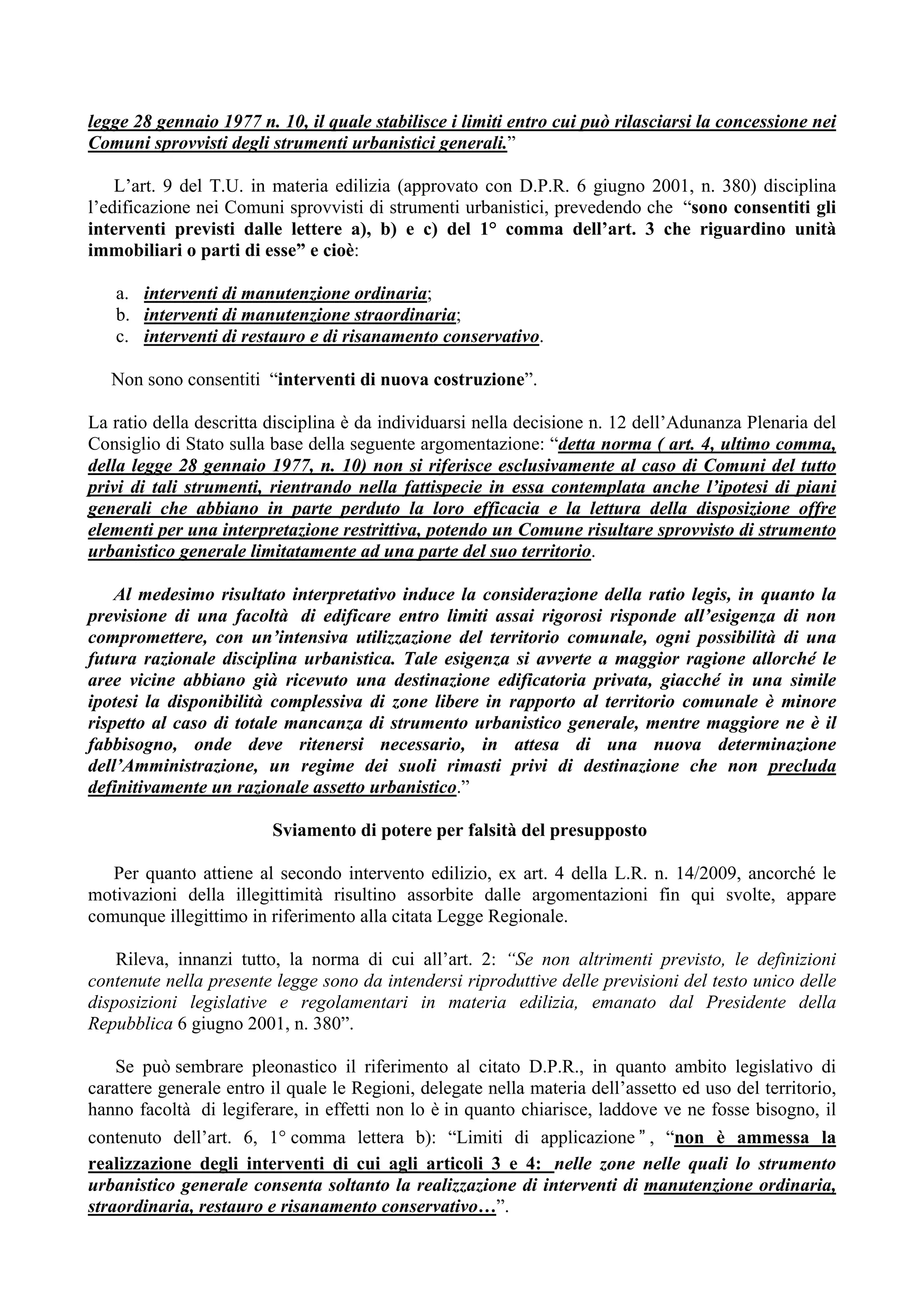 art 4 della legge 138 2001