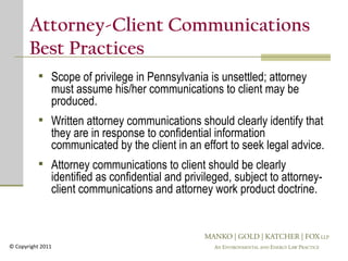 Attorney client privilege | PPT