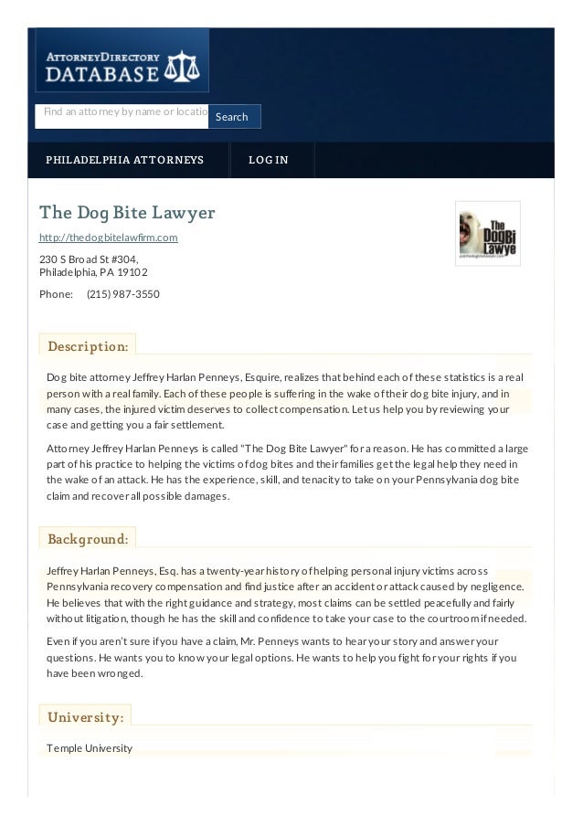 The Dog Bite Lawyer