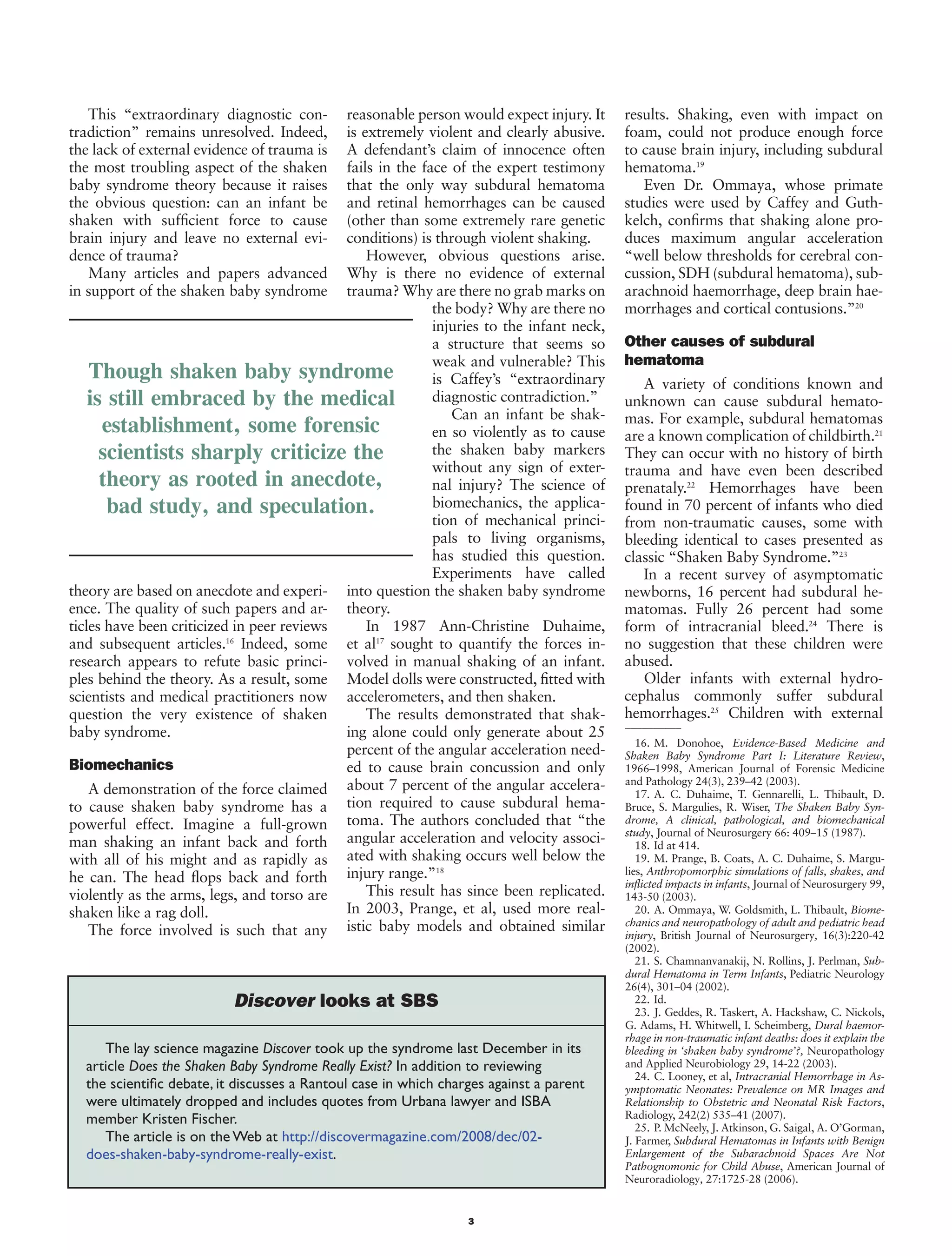 Attorney zachary bravos legal overview on shaken baby | PDF
