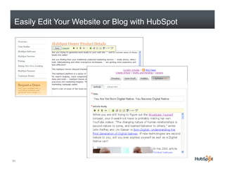 Easily Edit Your Website or Blog with HubSpot




21
 