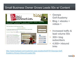 Small Business Owner Grows Leads 50x w/ Content

                                                   • Georgia
            ...