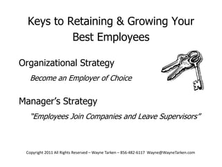 Employees as customersTurnoverTurnover can be managed