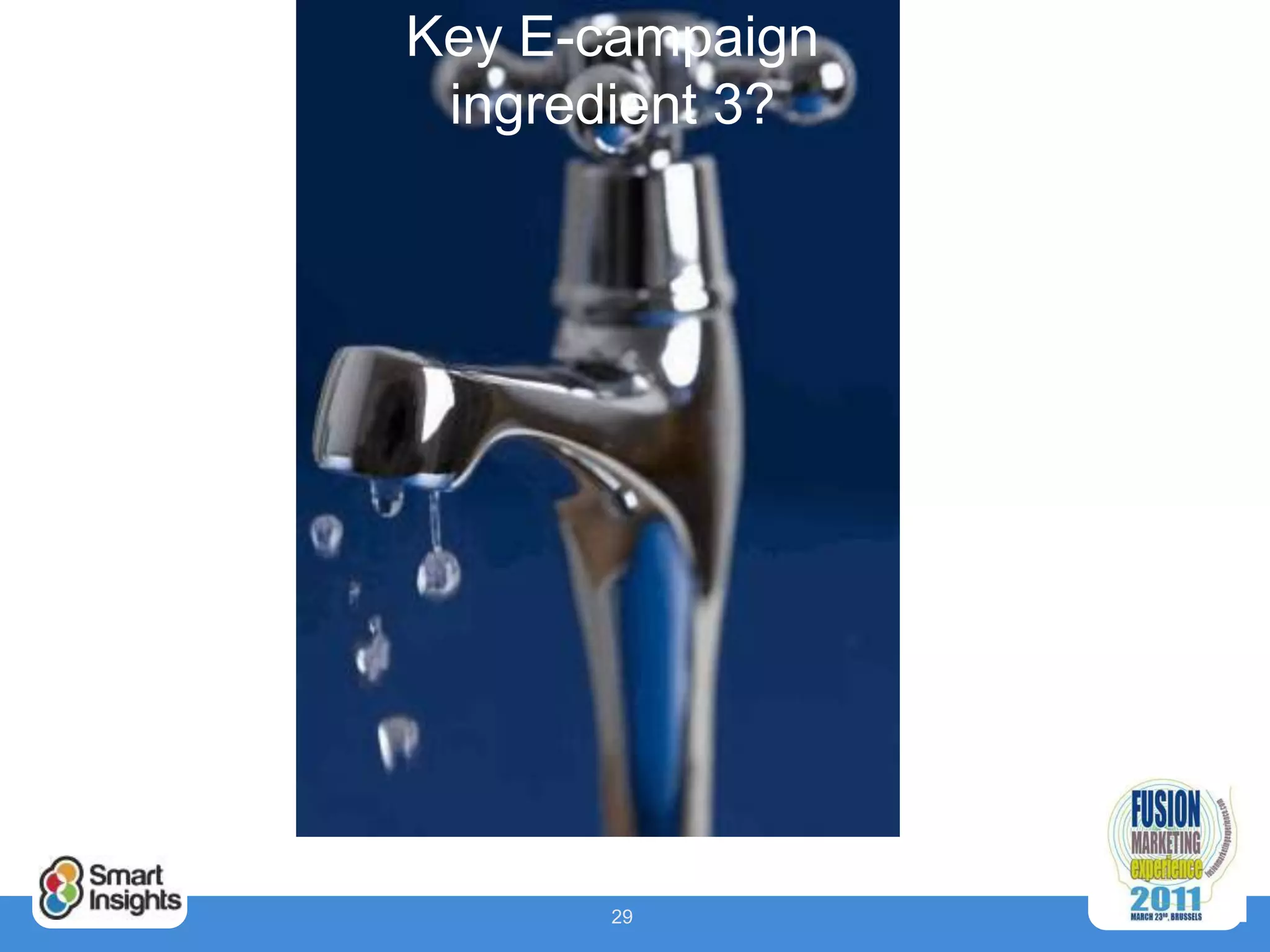 Key E-campaign
 ingredient 3?




      29
 