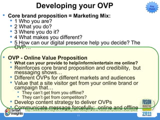 Developing your OVP                                                     Key
                                              ...