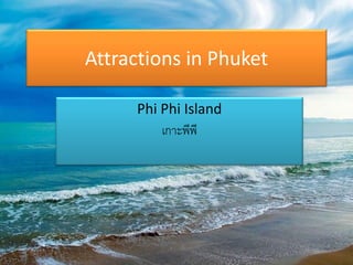 Attractions in Phuket
Phi Phi Island
เกาะพีพี
 