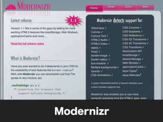 Modernizr
 