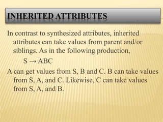 Attribute grammer | PPT