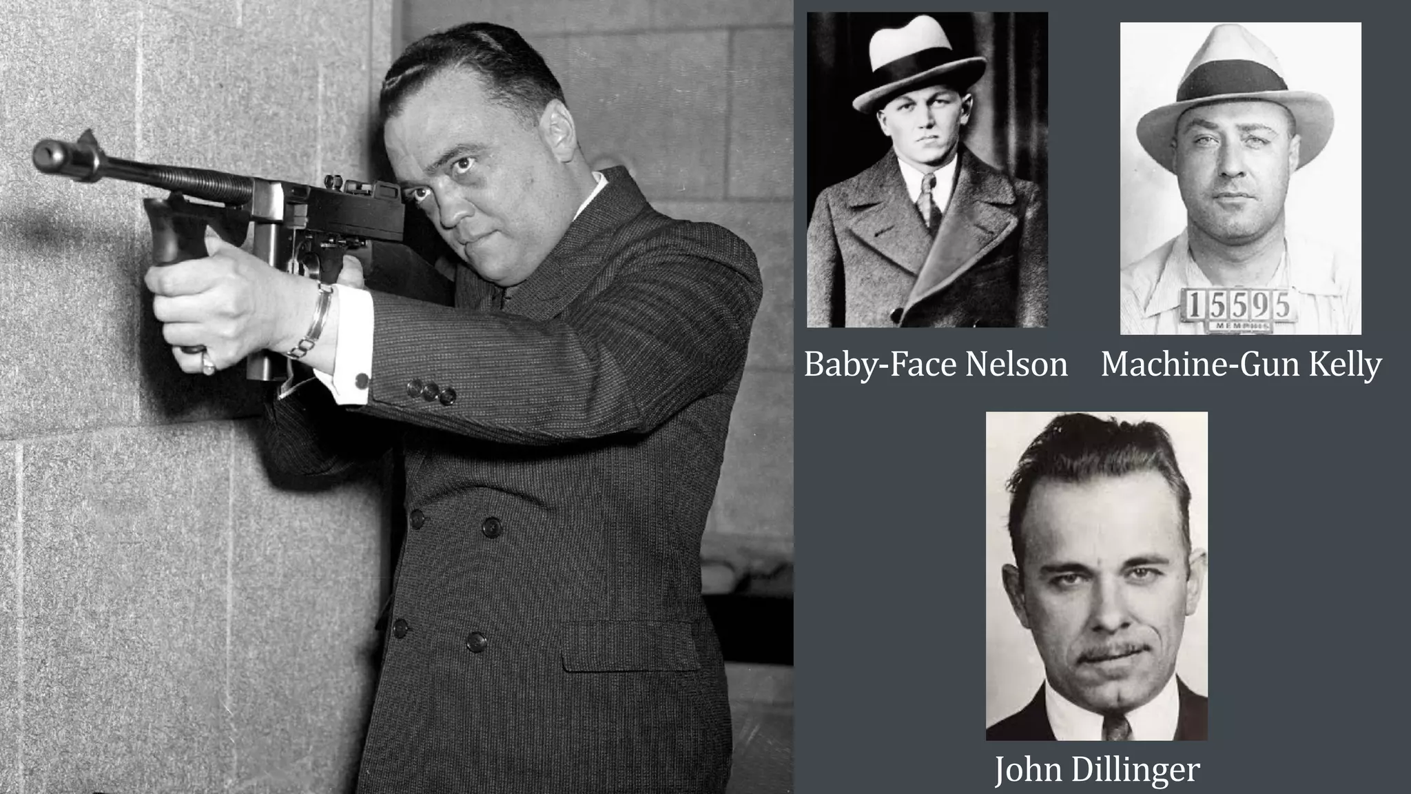 Baby-Face Nelson Machine-Gun Kelly
John Dillinger