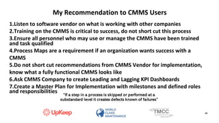 Key Attributes and Best Practices for an Effective CMMS Implementation ...