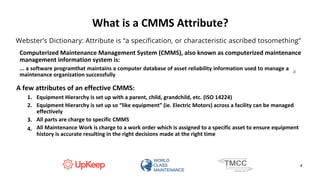 Key Attributes and Best Practices for an Effective CMMS Implementation ...