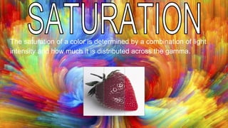 GROUP 06: ATTRIBUTES OF COLOUR: HUE, VALUE, SATURATION | PPTX