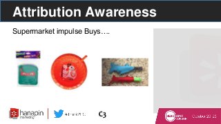 Attribution Awareness
Supermarket impulse Buys….
 