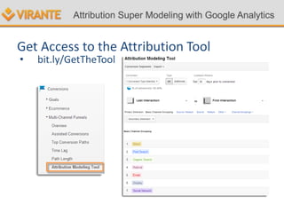 Get Access to the Attribution Tool
• bit.ly/GetTheTool
 