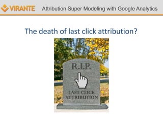 The death of last click attribution?
 