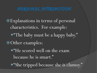 Attribution theory | PPT