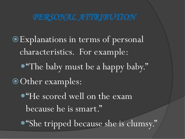 attribution theory