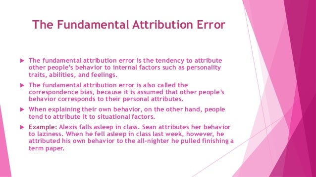  Attribution theory 