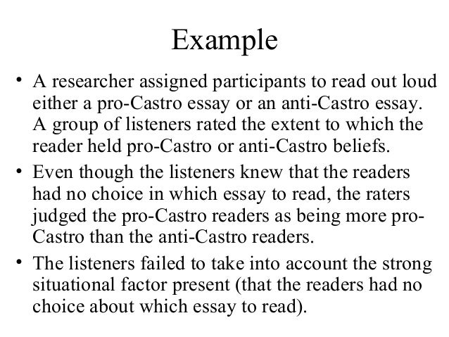Attribution theory essays