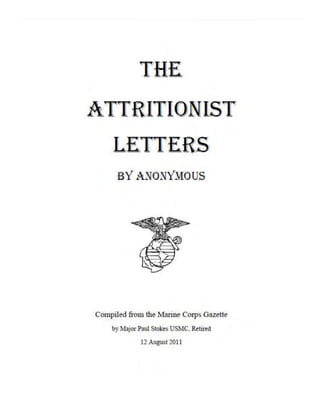 Attritionist letter #13
