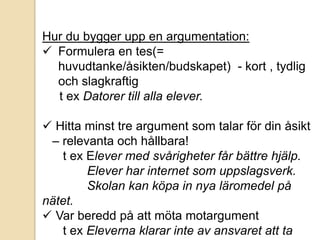 Att samtala och diskutera | PPTX