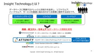 Attunity社のソリューションの日本国内外適用事例及びロードマップ紹介[ATTUNITY & インサイトテクノロジー IoT / Big ...