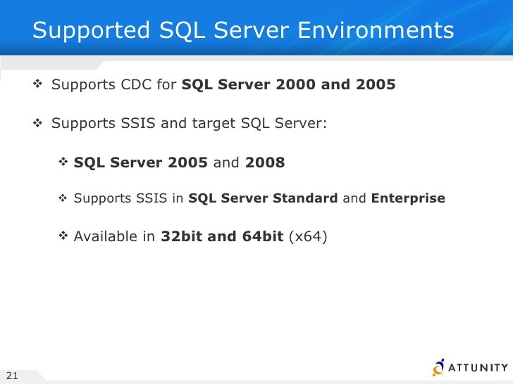 Attunity Efficient Odr For Sql Server Using Attunity Cdc Suite For Ss