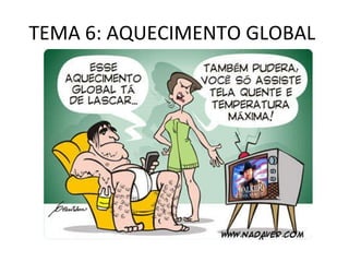 TEMA 6: AQUECIMENTO GLOBAL  