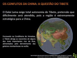 Apresentação elaborada pela Professora FERNANDA BRUM LOPES - Geografia
 