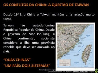 Apresentação elaborada pela Professora FERNANDA BRUM LOPES - Geografia
 