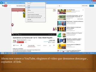 Ahora nos vamos a YouTube, elegimos el video que deseamos descargar ,
copiamos el link.
 