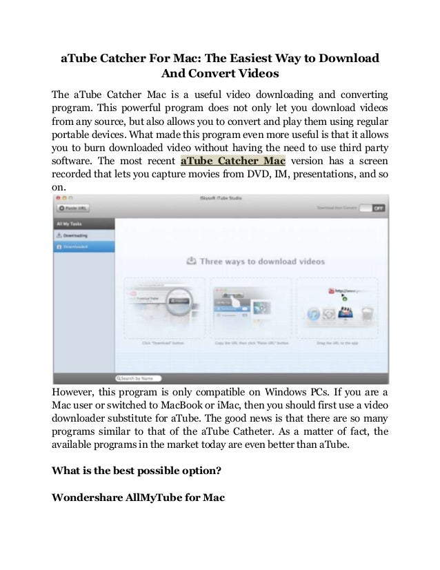 Atube Catcher Free Download For Mac