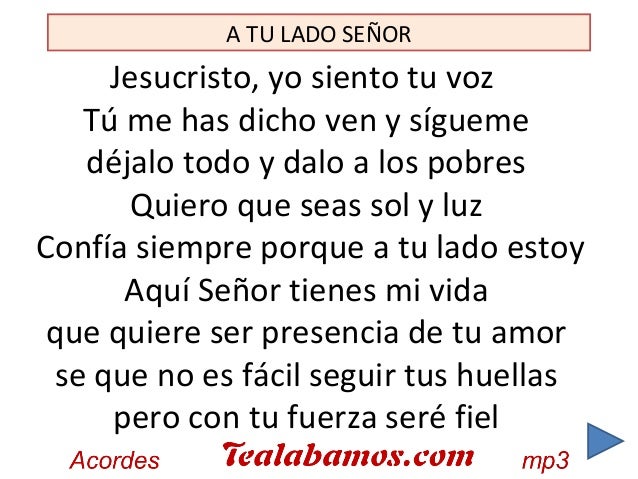 A tu lado_ señor