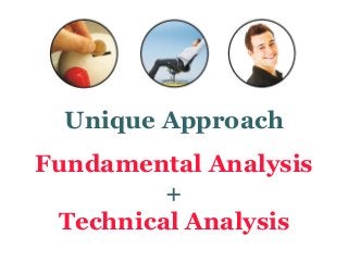 Unique Approach
Fundamental Analysis
+
Technical Analysis
 