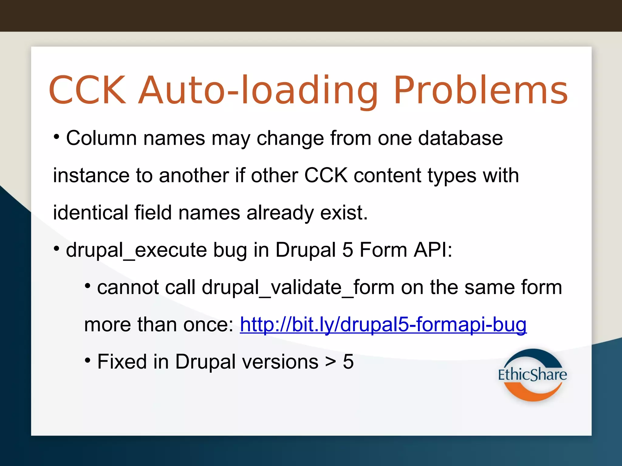 Auto-loading of Drupal CCK Nodes