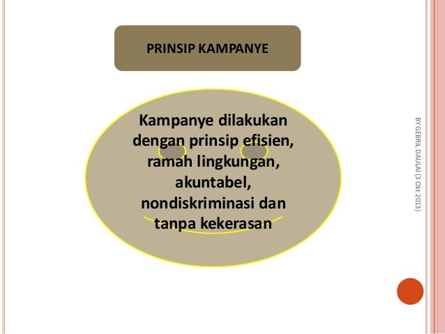 Aturan kampanye pemilu 2014