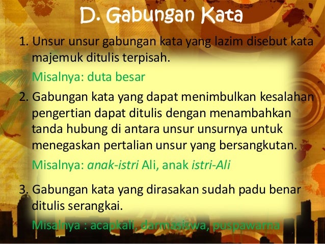 Aturan Penulisan Kata dan Unsur Serapan.ppt