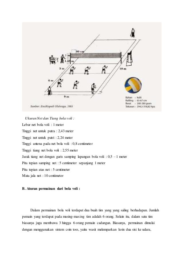 Aturan Permainan Bola Volii