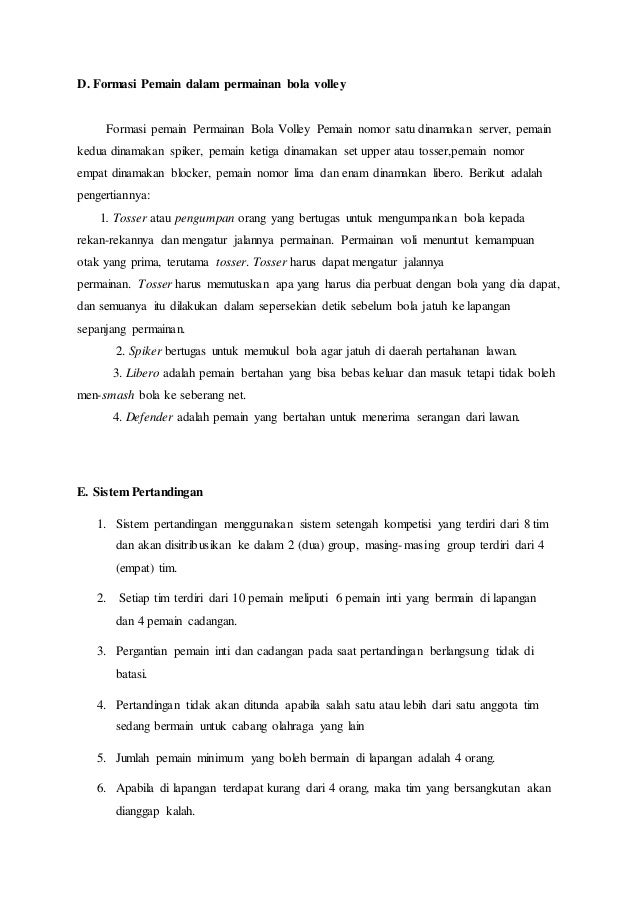 Aturan Permainan Bola Voli - just4udakar.com Aturan Permainan Bola Voli - just4udakar.com