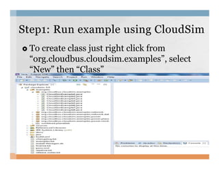 A tutorial on CloudSim | PDF