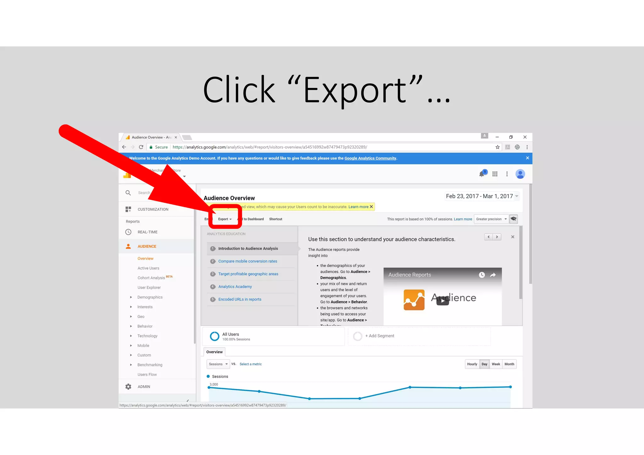 Click “Export”…
 