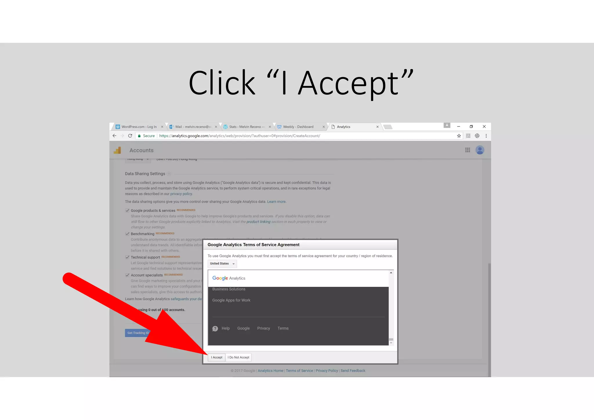 Click “I Accept”
 